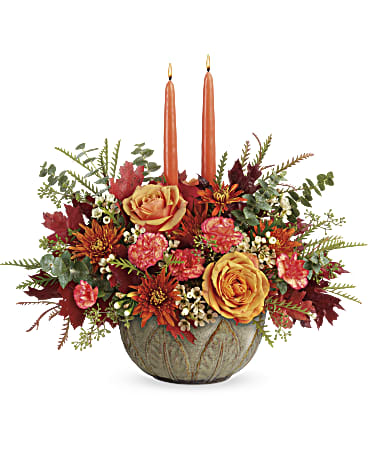 Teleflora's Artisanal Autumn Centerpiece 