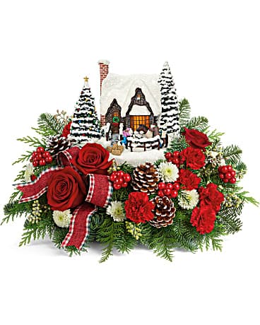 Thomas Kinkade's Warm Winter Wishes Bouquet Bouquet