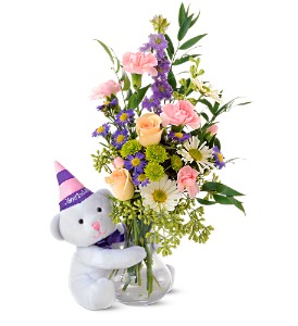 Teleflora's Party Bear in Sewell NJ, Lamp Light Florist And Gift