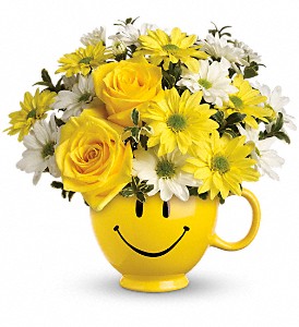 Teleflora's Be Happy Bouquet with Roses in Sewell NJ, Lamp Light Florist And Gift