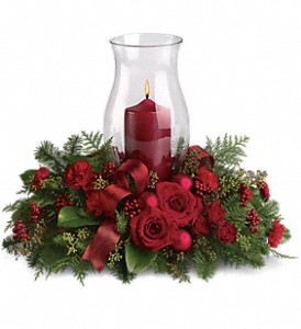 Holiday Glow Centerpiece in Sewell NJ, Lamp Light Florist And Gift