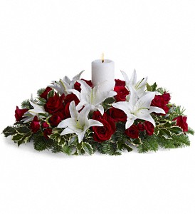 Luminous Lilies Centerpiece in Sewell NJ, Lamp Light Florist And Gift
