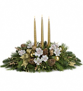 Royal Christmas Centerpiece in Sewell NJ, Lamp Light Florist And Gift