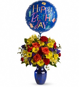 Fly Away Birthday Bouquet in Sewell NJ, Lamp Light Florist And Gift