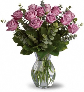 Lavender Wishes - Dozen Premium Lavender Roses in Sewell NJ, Lamp Light Florist And Gift