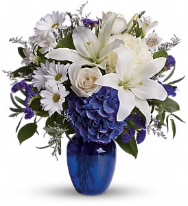 Beautiful in Blue in Sewell NJ, Lamp Light Florist And Gift