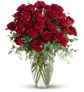 Forever Beloved - 30 Long Stemmed Red Roses in Sewell NJ, Lamp Light Florist And Gift