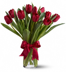 Radiantly Red Tulips in Sewell NJ, Lamp Light Florist And Gift