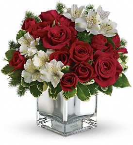 Teleflora's Christmas Blush Bouquet in Sewell NJ, Lamp Light Florist And Gift