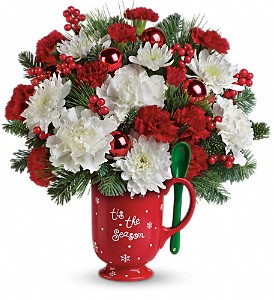 Teleflora's Merry Mug Bouquet in Sewell NJ, Lamp Light Florist And Gift