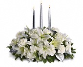 Silver Elegance Centerpiece in Sewell NJ, Lamp Light Florist And Gift