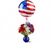 Lamp Light Florist And Gift, Sewell, New Jersey - Red, White and Balloon, picture
