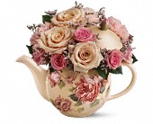 Lamp Light Florist And Gift, Sewell, New Jersey - Teleflora's Victorian Teapot Bouquet, picture