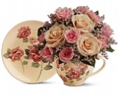 Lamp Light Florist And Gift, Sewell, New Jersey - Teleflora's Victorian Teacup Bouquet, picture